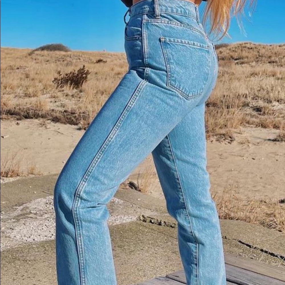 revice blue high rise jeans size 27